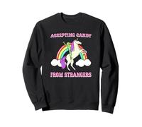 Accepter Les Bonbons des étrangers (Graphique Licorne Extraterrestre Amusant) Sweatshirt