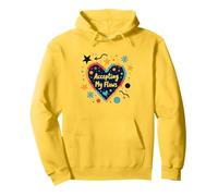 Accepter Mes défauts : cœur d'amour Personnel inspirant Sweat à Capuche, Unisexe pour Adultes, Citron, XL
