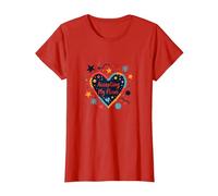 Accepter Mes défauts : cœur d'amour Personnel inspirant T-Shirt, Femme, Rouge, XS