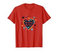 Accepter Mes défauts : cœur d'amour Personnel inspirant T-Shirt, Homme, Rouge, XXL