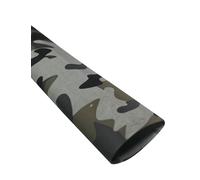 Accering Gaine thermorétractable pour canne à pêche - Revêtement imperméable et antidérapant pour poignées de canne à pêche (φ28 mm, L 3 m, camouflage gris)