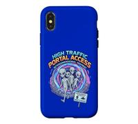 Accès au Portail à trafic élevé Interdimensional Highway Alien Coque pour iPhone X/XS