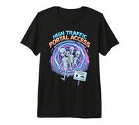 Accès au Portail à trafic élevé Interdimensional Highway Alien T-Shirt Haut de Gamme