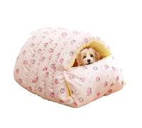 Acceso Réglable : La Cama Para Gatos De Invierno Cuenta Con Una Puerta De Control Con Hebilla Que Permite A Los Dueños De Mascotas Cambiar Fácilmente Entre Los Modos Abierto Y Cerrado. Esto Proporcion