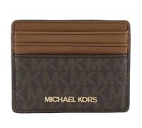 Michael Kors - Jet Set Travel Large Logo and Leather Card Case - Femme - Accessoires - Multicolore - Taille: ONE Size