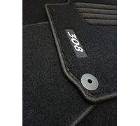 Accesorionline Tapis de sol pour 308 CC I 2009-2014 modèle cabriolet, set complet, tapis sur mesure avec fixations originales