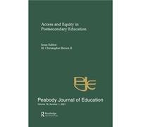 Access and Equity in Postsecondary Education - Taylor amp Francis Inc - Taylor amp Francis Inc - Livre en Anglais - Paperback Taylor amp Francis IncTaylor amp Francis Inc (Auteur)