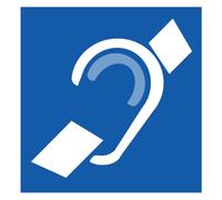 accessibilité handicap mal entendant - 10cm - Autocollant/Sticker