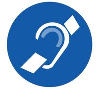 Accessibilité Handicap Mal Entendant Rond - 10cm - Sticker/Autocollant