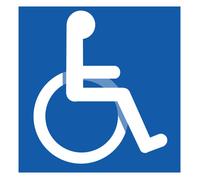 accessibilité handicap moteur - 10cm - Autocollant/Sticker / Cat. Stickers - Lettres adhesives
