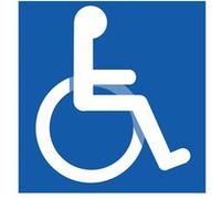accessibilité handicap moteur - 15cm - Sticker/autocollant