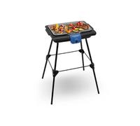 Moulinex Barbecue électrique de table avec pieds Accessimo de Moulinex, barbecue d’extérieur, 2100W, nettoyage facile, bac à eau, réduction de la fumée et des odeurs, fabrication en France, BG135812