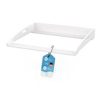 FLIPLINE Hemnes HappyBaby Matelas à langer, blanc, 85 x 75 x 13 cm, pour commode IKEA Hemnes, avec sécurité à 2 niveaux sur le mur et la commode, plan de table à langer, 100% sûr