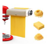 Accessoire à Pâtes pour KitchenAid 3 pcs - Pour Robots Pâtissiers, Rouleau à Pâtes, Coupe-Spaghetti & Coupe-Fettuccine - 3 en 1 Accessoire de Pâtes pour KitchenAid par MMOBIEL