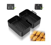 Accessoire Air Fryer, Pour Ninja Foodi AF400EU AF300EU 9.5L, 2 Paquet Moule Air Fryer, Airfryer Pot pour Friteuse pour Instant Pot