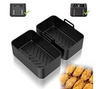 Accessoire Air Fryer, Pour Ninja Foodi AF400EU AF300EU 9.5L, Pot pour Friteuse pour Instant Pot Dual Friteuse à Air, 2 Pièces Silicone Moule Air Fryer Accessoires