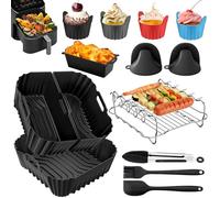 Accessoire Air Fryer Set pour Philips Série 2000 6.2L NA230/00 | Moule Silicone Air Fryer Set pour Philips NA230, Réutilisable Accessoire Airfryer avec Grille Racks/Muffin-/ Pain Moule etc