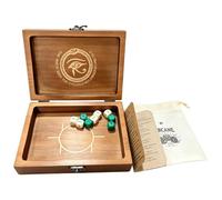 Accessoire astrologique , mystique en bois, oracle païen wiccan