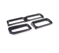 Accessoire auto Autocollant Décoratif En Plastique ABS Pour Cadre De Ventilation De Voiture, Pour Ford Maverick 2022-2024(Carbon fiber)