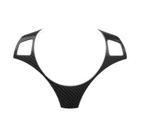 Accessoire Auto Intérieur Moule Couverture Décoration Autocollant, Garniture Panneau Volant Voiture Pour BMW Série 1 3 E87 E82 E84 E90 E92 E93 2006-2012 Moulage Intérieure(Carbon fiber black)