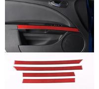 Accessoire Auto Kit Intérieur En Rouge Console Tableau Bord Panneau Changement Vitesse Autocollants Garniture Couverture Décoration Pour Siège Pour Leon 08 - 12(Y)