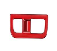 Accessoire Auto Pour Hyundai Pour Kona 2024 2025 LHD Interrupteur Fenêtre Couvercle Bouton Levage Garniture Cadre Panneau Changement Vitesse De Sortie Ca(ABS Red C)