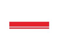 Accessoire automatique Autocollant De Voiture À Rayures De Sport De Course À La Mode, Forme Créative, Décoratif, Étanche, Couverture Avant De Capot, Autocollants En Vinyle, Accessoires(Rood,200X30CM)