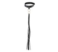 BIJOUX INDISCRETS Maze - Collier de Bondage & Fouet, Noir NOIR