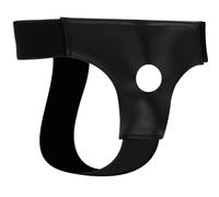 Accessoire bdsm harnais bdsm noir avec trou central