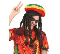 Accessoire - Bonnet avec perruque rasta