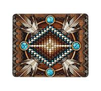 Accessoire Bureau Art Amérindien Navajo du Sud-Ouest Résistant À Usure Mouse Pad Durable Mousepad pour Clavier Pc Ordinateur 25X30Cm