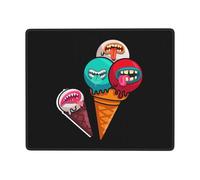 Accessoire Bureau Crème Glacée Mon-Ster Mignonne Durable Mouse Pad Friction Faible Mousepad pour Maison Pc Travail 25X30Cm