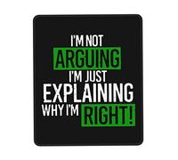 Accessoire Bureau Je Ne Discute Pas, J'Explique Juste Pourquoi C'est Vrai Lavable Tapis De Souris Friction Faible Mousepad pour Gaming Gamer Bureau 25X30Cm