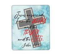 Accessoire Bureau Je suis Le Chemin, La Vérité Moderne Mouse Pad Portable Mousepad pour Travail Gaming Pc 25X30Cm