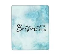 Accessoire Bureau mais d'abord Jésus Résistant À Usure Mouse Pad Durables Tapis De Souris pour Gamer Travail Ordinateur 25X30Cm