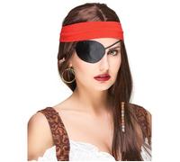 DEGUISE TOI - Cache-œil noir pirate adulte - Cache-oeil - Taille Unique - Noir - Accessoires pour déguisement - - - Carnaval