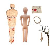 Accessoire Cadavre,Décor Halloween Cadavre Gonflable - Sanguinolente Réaliste Grandeur Nature pour Porche Maison Hantée Clôture Pelouse Fête Jardin