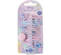 Accessoire capillaire - CERDA - Lot de 6 pinces à cheveux - Pastel - Paillettes - Disney Lilo & Stitch