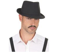 Deguisetoi Chapeau Borsalino Noir Luxe Adulte