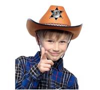 Accessoire - Chapeau sheriff marron pour enfant