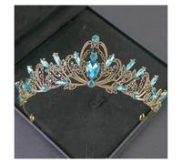 Accessoire Cheveux Mariage Bridal Headwear Gold-Colour Women's Full Of Classical Temperament Wedding Crown Girl Birthday Dazzling Tiaras(Color-12)