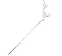 Accessoire Cheveux Mariage Pure Silver Vintage Palace Flowers Hairpin Chinese Style Hanfu Handmade Original Accessories Jewelry(Pure silver-Platinum)