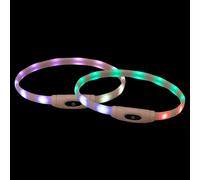 Accessoire collier pour chien anneau lumineux USB Trixie Multicolore 65 cm x 16 mm