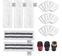 Accessoire compatible Nettoyeur Vapeur Karcher Easyfix SC2 SC3 SC4 SC5 Bonnettes Microfibre Lingettes Serpillière Chiffons Brosses
