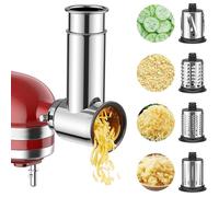 Accessoire Coupe-légumes en Acier Inoxydable pour KitchenAid Robot Pâtissier Râpe à Fromage Râpe à légumes avec 4 C1806S RAPE