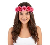 Accessoire - Couronne de fleurs roses femme