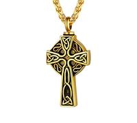 Accessoire Création funéraire Collier de croix celtique pour hommes Femmes, KeepSake Memorial Celtic Cross Pendant - Collier de croix celtique pour hommes, Collier Irlandais Collier Femme Birthday