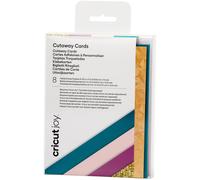 Cricut – Cartes Cutaway pour Joy – 8 pièces 10,8×14 cm – pétrole, fuchsia, or, rose