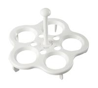 Accessoire Cuiseur Universel Œufs - Socle Métallique Rond, Antidérapante, Compatible Multicuiseur | Maintien Ovale Parfait, Cuiseur Rapide pour Étudiants, Parents, Petits Espaces