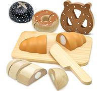Accessoire Cuisine Enfant,Jouets Alimentaires En Bois,Jouets Pour Couper Le Pain,Pour Garçons Et Filles Âgés De 3 Ans Et Plus,Cadeau Pour Jeux De Rôle